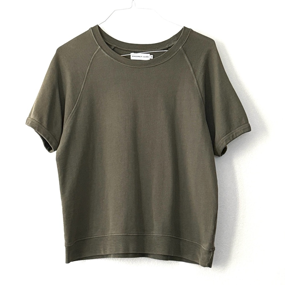 Sincerely Jules Women’s Short Sleeves Sweatshirt Green